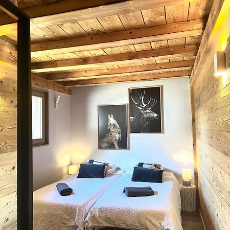 Chalet Le Petit Nicolas, Jacuzzi, Vue Mont Blanc Chamonix Mont Blanc Exterior foto